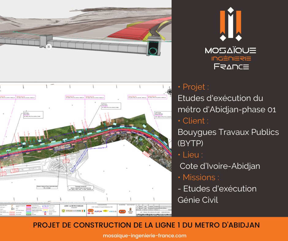 Projet de construction de la ligne 1 du métro d’Abidjan