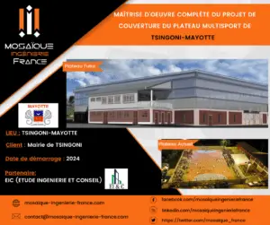 Nouvelle réalisation de MOSAIQUE INGENIERIE FRANCE pour la Mairie de TSINGONI